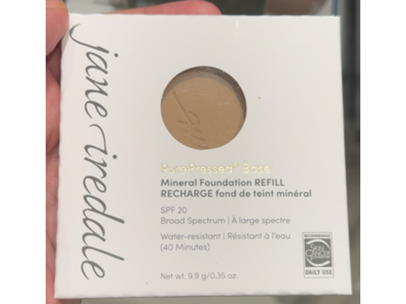 Jane Iredale Pure Pressed Base Mineral Foundation Refill, sPF 20, Golden Glow, 0.35 oz/9.9 g