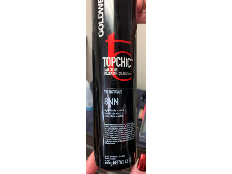 Goldwell Topchic Hair Color Coloration, 8NN Light Blonde, 8.6 oz/245 g