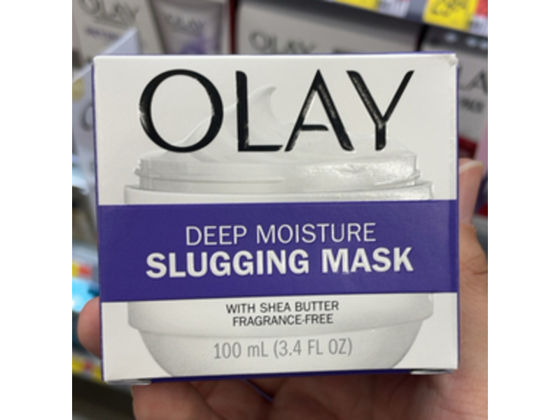Olay Deep Moisture Slugging Mask, Shea Butter, 3.4 fl oz/100 mL