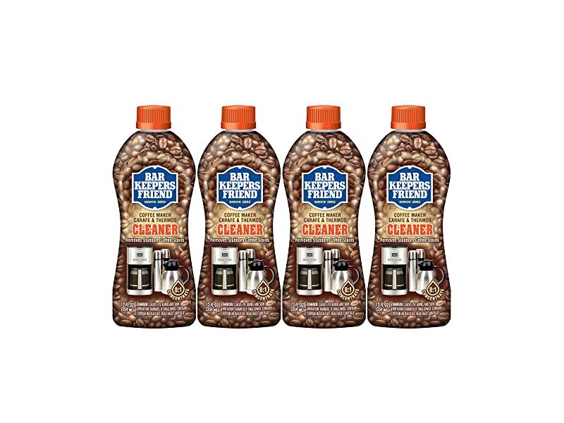 Bar Keepers Friend Coffee Maker Cleaner, 12 fl oz/255 mL, Pack Of 4