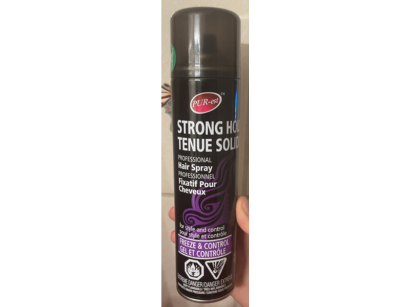 Pur-est Strong Hold Hair Spray, Freeze & Control