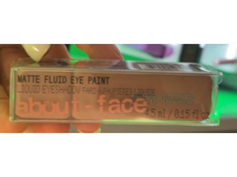 About-Face Liquid Eyeshadow Matte Fluid Eye Paint, Capulets, 0.15 fl oz/4.5 mL