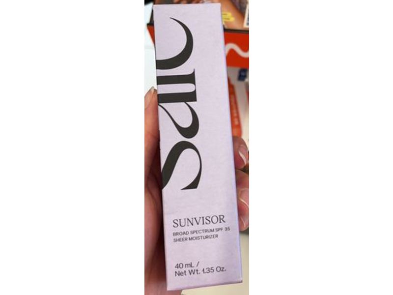 Saie Sunvisor Sheer Moisturizer, SPF 35, 1.35 oz/40 mL