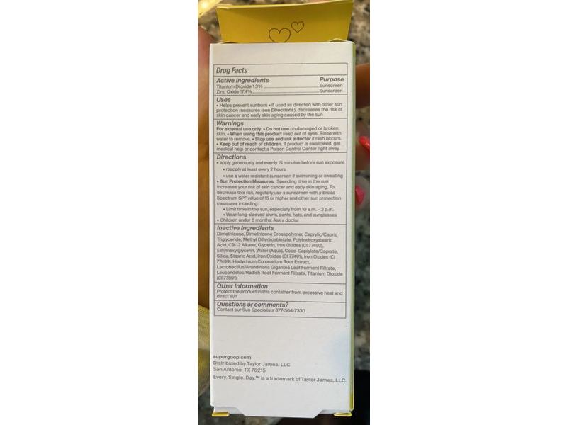 Supergoop! Mineral Matte Screen, SPF 40 PA+++, 1.5 fl oz/45 mL