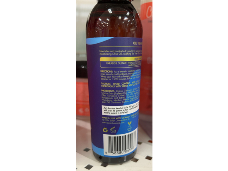 As I Am Dry & Itchy Scalp Care Oil, 4 fl oz/120 mL
