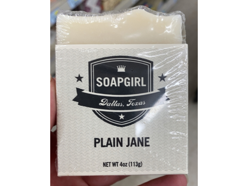 Soapgirl Plain Jane Soap, 4 oz/113 g