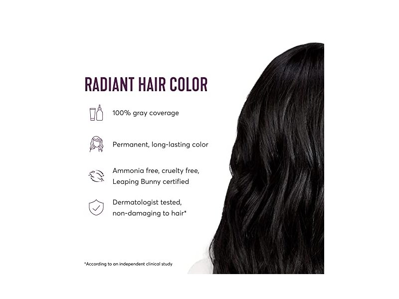 Madison Reed Radiant Hair Color Kit, Permanent Hair Color, 2Nna Pescara Darkest Black