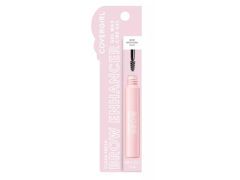CoverGirl Clean Fresh Brow Enhancer Gel Wax, 100 Clear, 0.18 fl oz/5.32 mL