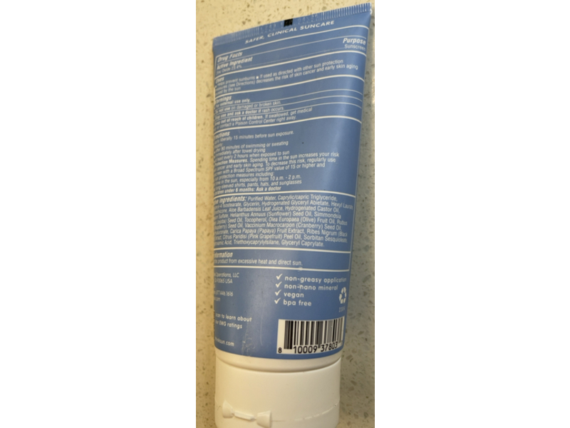 Think Sun Thinksport Clear Zinc Sunscreen, SPF 50, 6 fl oz/177 mL