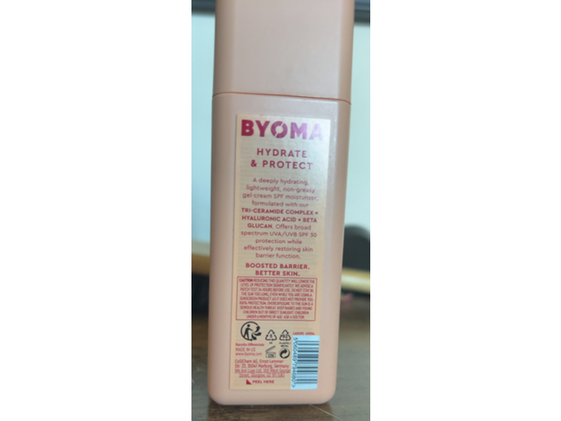 Byoma Moisturizing Gel - Cream, SPF 30, 1.69 fl oz/50 mL