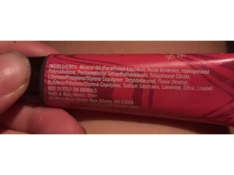 Bath & Body Works Lip Gloss, Strawberry Pound Cake, 0.47 oz/14 mL