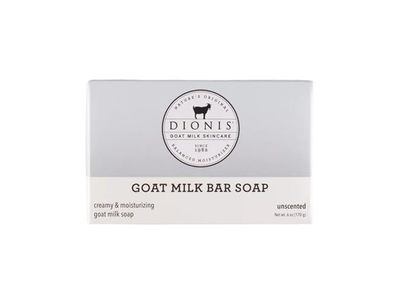 Dionis Creamy & Moisturizing Goat Milk Bar Soap, Unscented, 6 oz/170 g