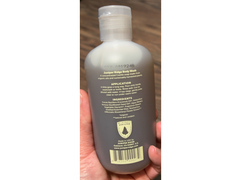 Juniper Ridge Body Wash, Redwood Mist, 8 oz/236.5 mL