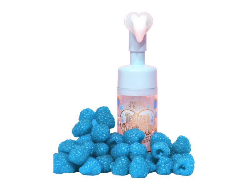 Plouise Skin In Love With Me Foaming Facial Cleanser, Blue Raspberry, 3.99 fl oz/85 mL