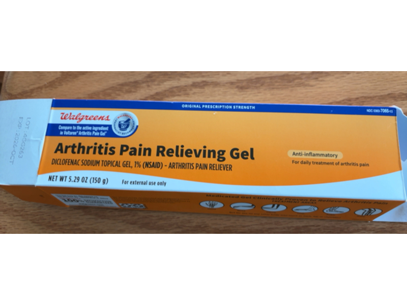 Walgreens Arthritis Pain Relieving Gel, 5.29 oz/150 g
