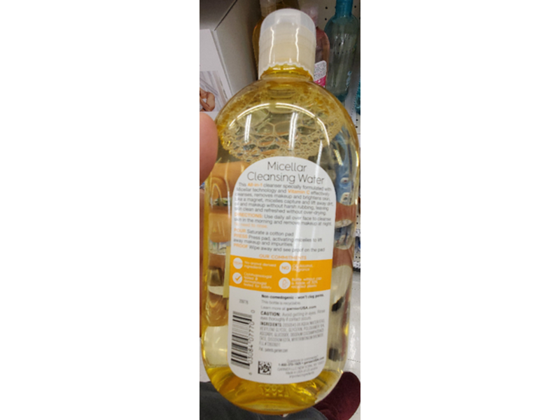 Garnier SkinActive Micellar Cleansing Water with Vitamin C, 23.7 fl oz/700 mL