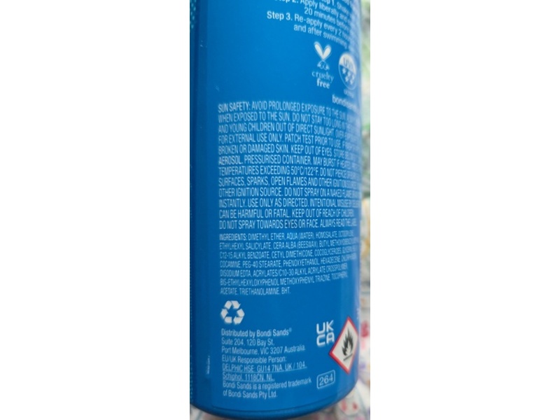 Bondi Sands Sport Sunscreen Spray, SPF 50+, 6.52 fl oz/193 mL