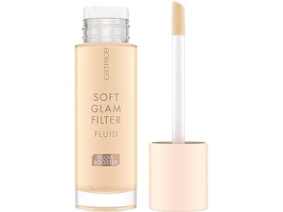 Catrice Soft Glam Filter Fluid Glow Booster Foundation, 002 Fair, 1 fl oz/30 mL