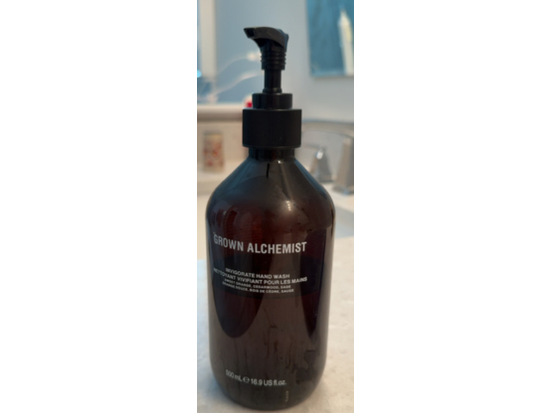 Grown Alchemist Invigorate Hand Wash, Sweet Orange + Cedarwood & Sage, 16.9 fl oz/500 mL
