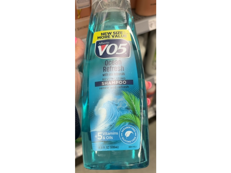 Alberto VO5 Revitalzing Shampoo, Ocean Refresh, Sea Minerals, 16.9 fl oz/500 mL