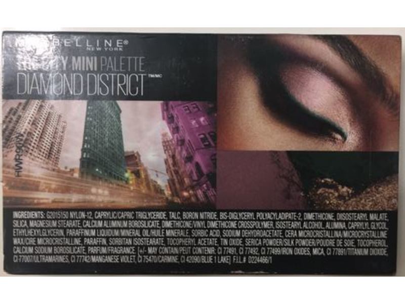 Maybelline New York The City Mini Palette Eyeshadow, 540 Diamond District, 0.14 oz/4 g