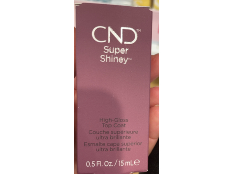 CND High Gloss Top Coat Nail Polish, Super Shiney, 0.5 fl oz/15 mL
