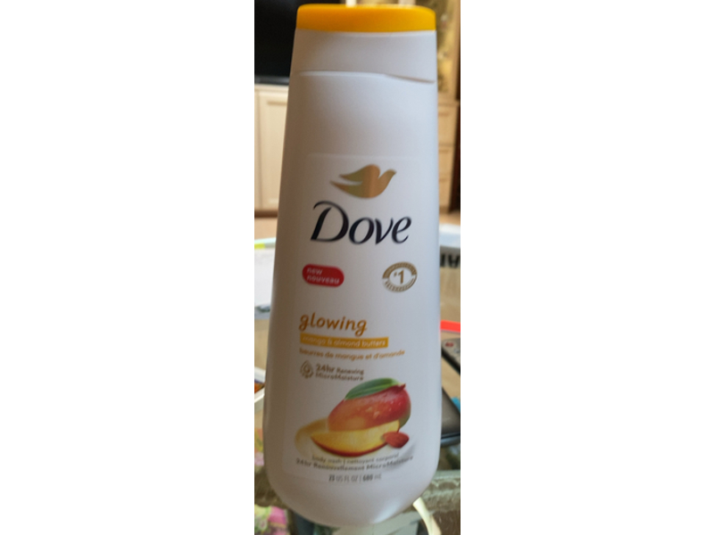 Dove Glowing Body Wash, Mango & Almond Butter, 23 fl oz/680 mL