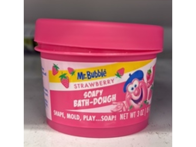 Mr. Bubble Soapy Bath-Dough, Strawberry, 3 oz/85 g
