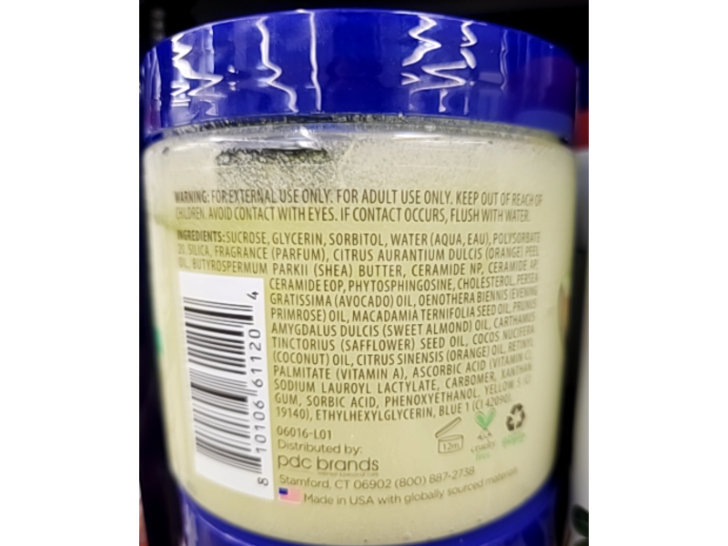 Dr Teal's Avocado Oil Shea Sugar Scrub, Ceramides & Essential Oil, 19 oz/538 g, Pack Of 3