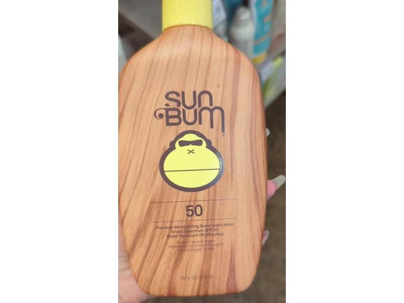 Sun Bum Premium Moisturizing Sunscreen Lotion, SPF 50, Vitamin E, 16 fl oz/473 mL
