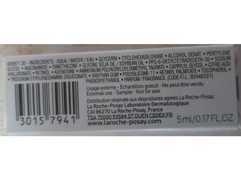 La Roche-Posay Retinol B3 Serum, Vitamin B3, 0.17 fl oz/5 mL