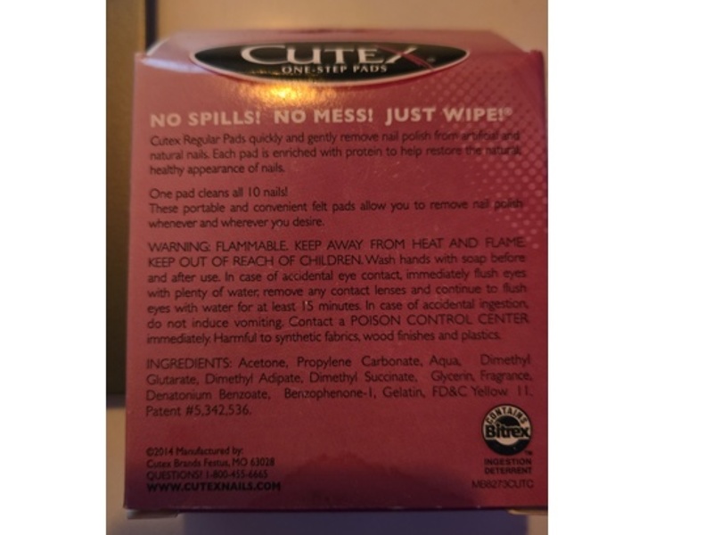 Cutex Regular Nail Polish Remover Pads, 10 Pads, Pack Of 3