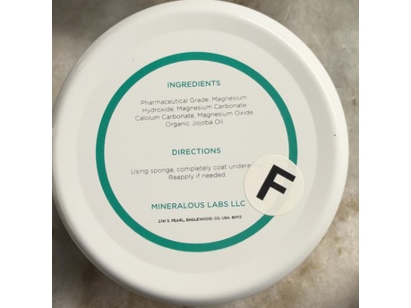 Mineralized Deodorant Powder, Sensitive Unscented, 0.35 oz/10 g