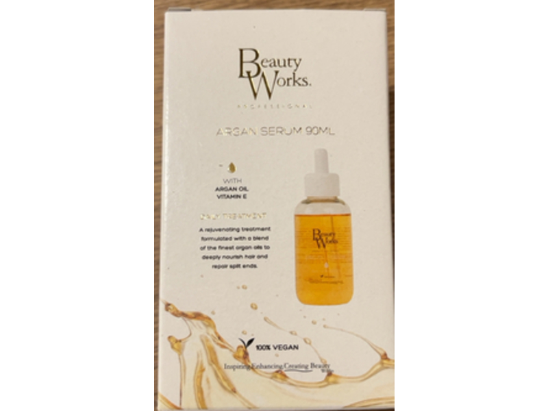 Beauty Works Argan Serum, Vitamin E, 90 mL