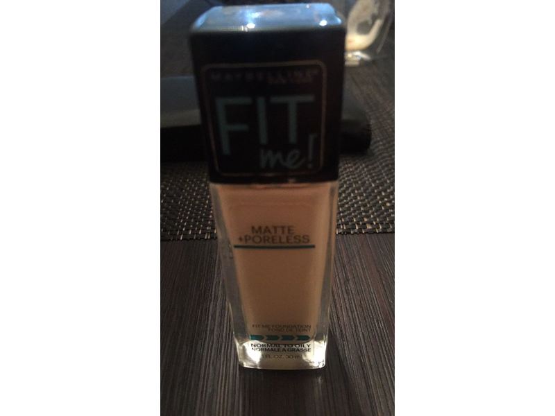 Maybelline New York Fit Me! Matte + Poreless Foundation, Classic Ivory 120, 1 oz/30 mL