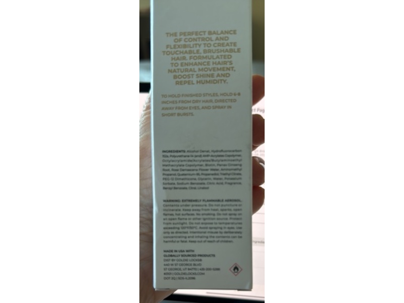 Goldie Locks Flexible Hold Hairspray, 3.4 oz