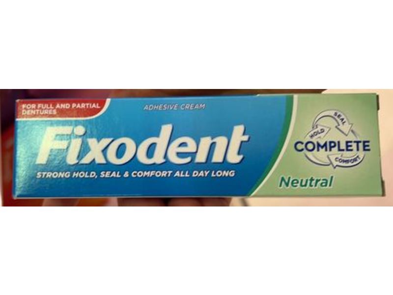 Fixodent Adhesive Cream, Neutral, 47 g