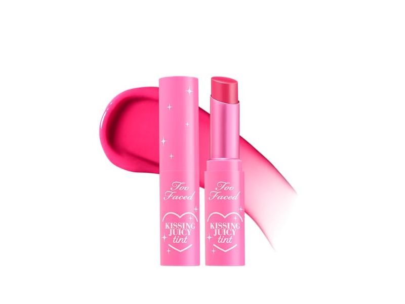 Too Faced Kissing Juicy Lip Tint, Strawberry Frosting, 0.10 oz/3 g