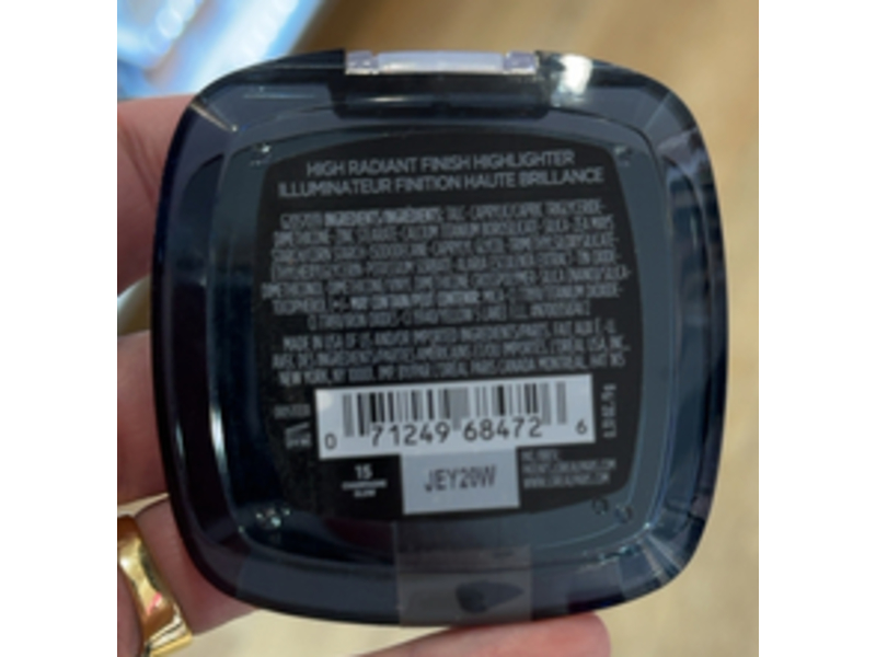 L'Oreal Paris Infallible Up to 24h Fresh Wear High Radiant Finish Highlighter, 15 Champagne Glow, 0.31 oz/9 g