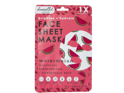 Danielle Creations Face Sheet Mask, Watermelon, 0.88 oz/25 g, 1 Count