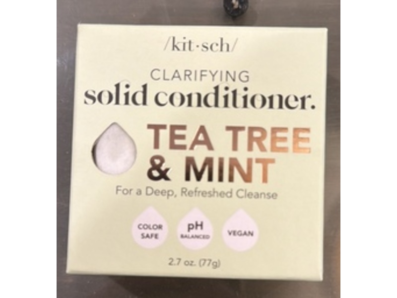 Kitsch Clarifying Conditioner Bar, Tea Tree & Mint, 2.7 oz/77 g