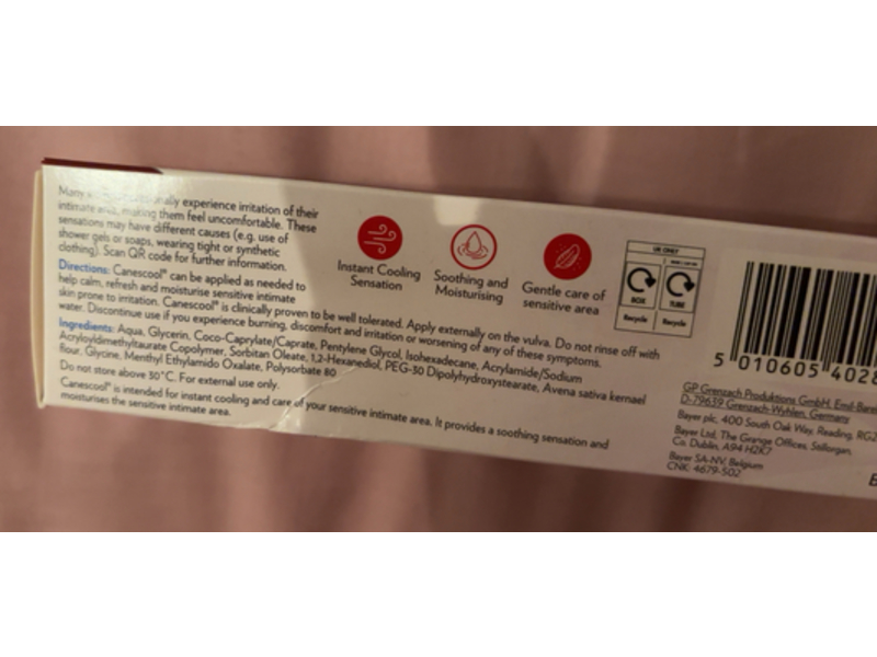 Canescool Intimate Care Soothing Cream Gel, 35 g