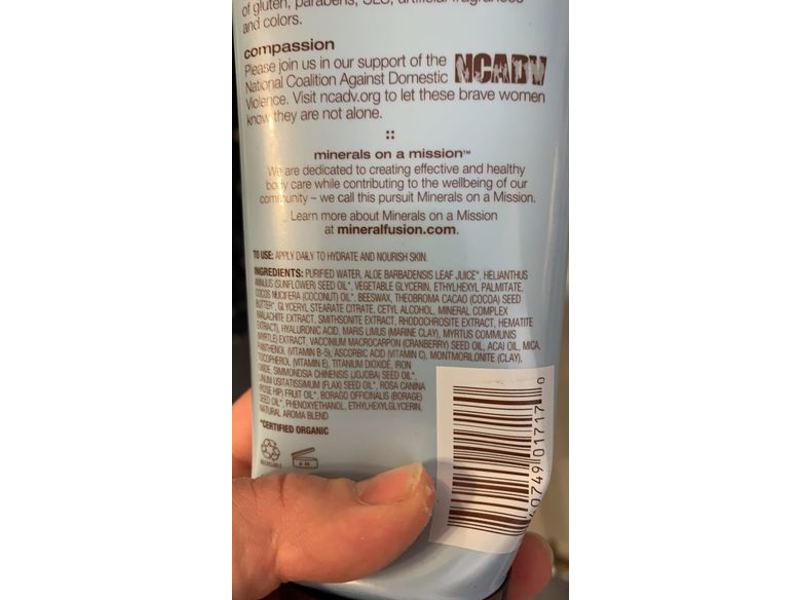 Mineral Fusion Body Lotion, Waterstone, 8 oz/227 g