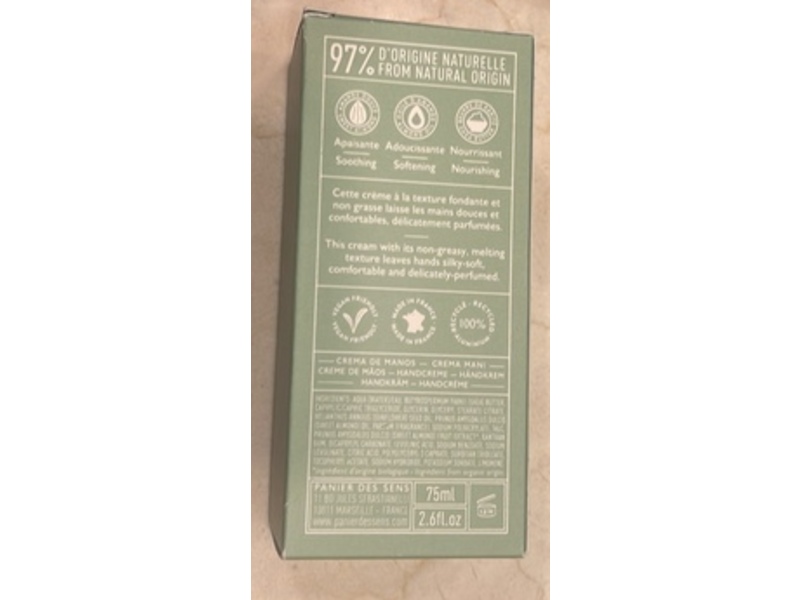 Panier Des Sens Soothing Hand Cream, Almond, 2.6 fl oz/75 mL