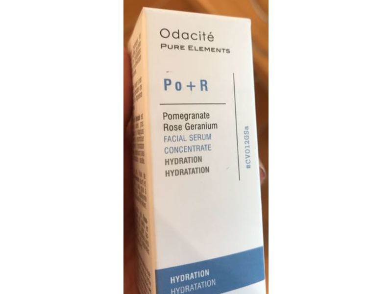 Odacite Pure Elements Po+R Facial Serum Concentrate, Hydration, Pomogranate, Rose Geranium, 0.17 oz/5 mL