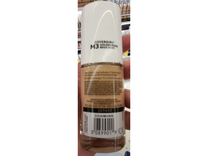 Covergirl Trublend Hydrating Foundation, M3 Golden Beige, 1 fl oz/30 mL