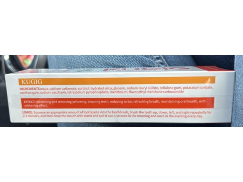 Kugig Whitening And Staining Toothpaste, 100 g