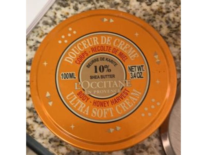 Loccitane Ultra Soft Cream, Shea Butter Honey, 3.4 oz/100 mL