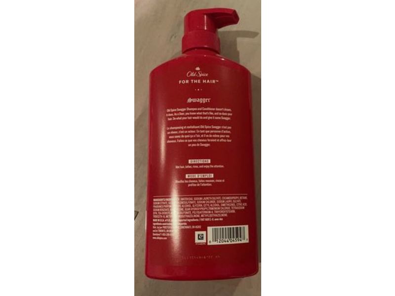 Old Spice Swagger 2-In-1 Shampoo & Conditioner, 21.9 fl oz/650 ml