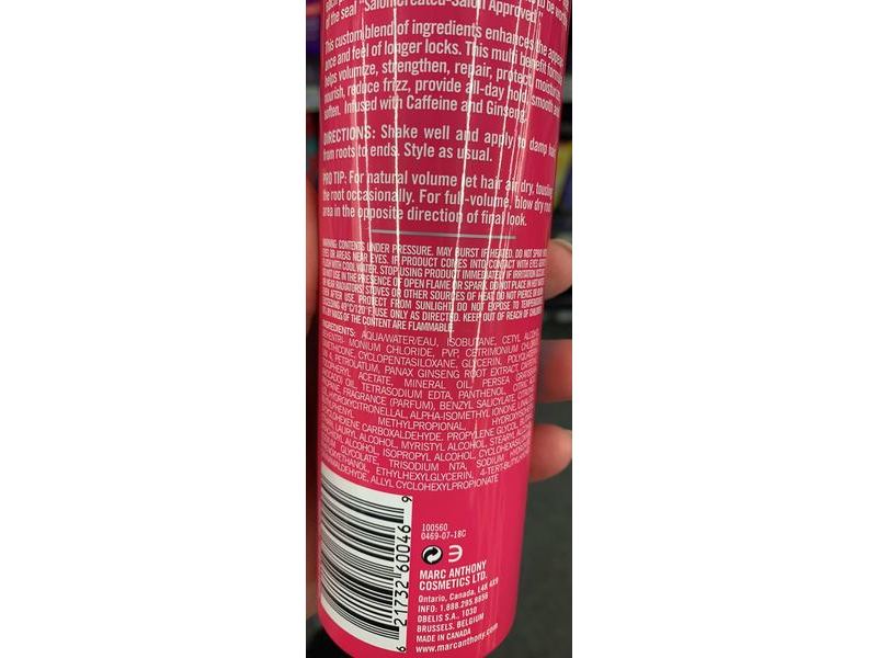 Marc Anthony Grow Long 10-In-1 Everything Foam, Strengthening, 7 oz/209 mL